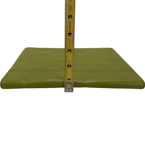 Coach Green Leather iPad Folio Case 10.5” Tablet Sleeve Preppy Minimalist - Picture 5 of 16